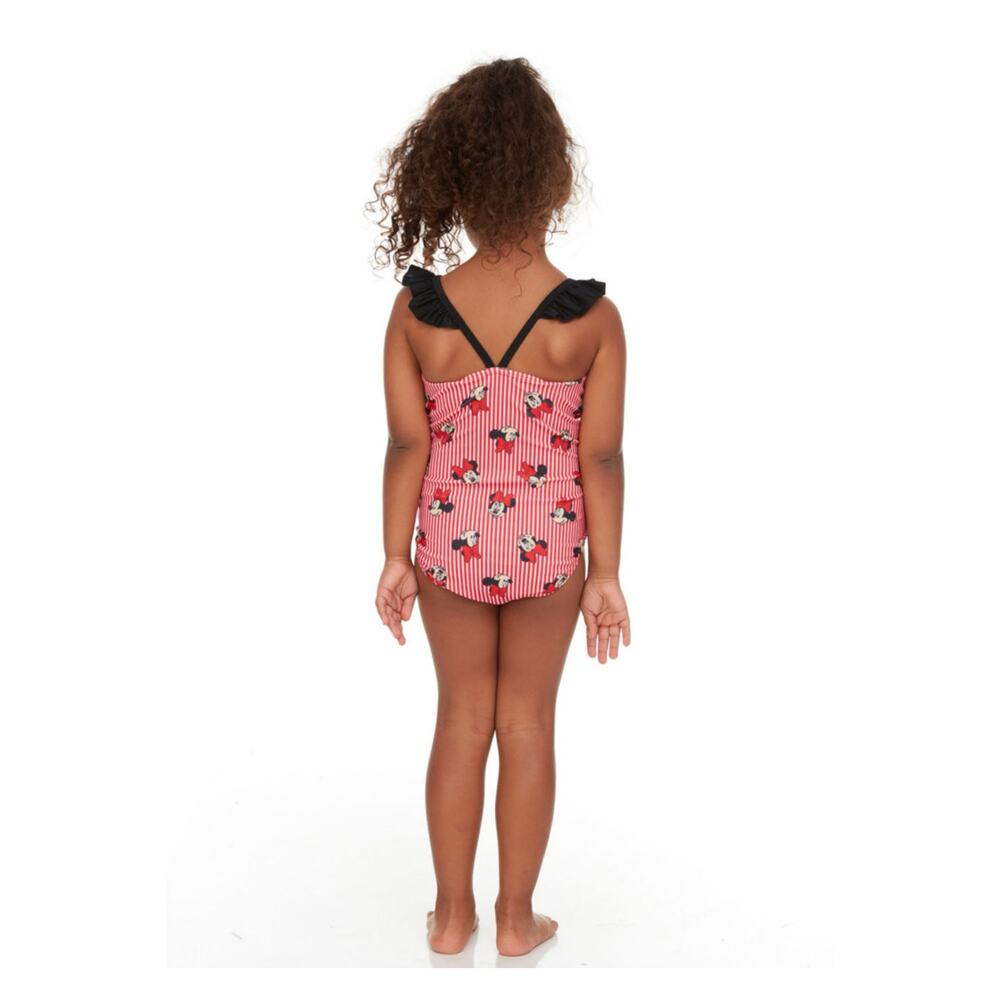 Disney Minnie Mouse Girl's 2-Piece‎ Coverup and Swimsuit Set NWT Size 2T - Picture 4 of 7